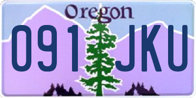 OR license plate 091JKU