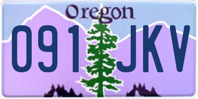 OR license plate 091JKV