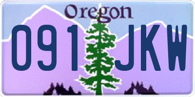 OR license plate 091JKW