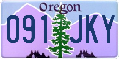 OR license plate 091JKY
