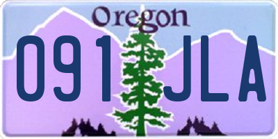 OR license plate 091JLA