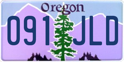 OR license plate 091JLD
