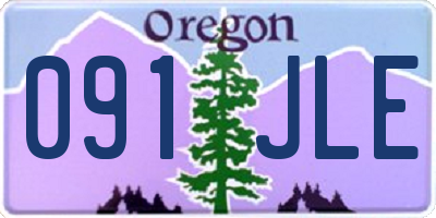 OR license plate 091JLE