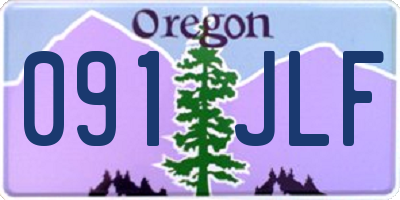 OR license plate 091JLF
