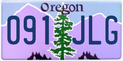 OR license plate 091JLG