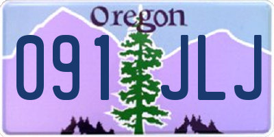 OR license plate 091JLJ