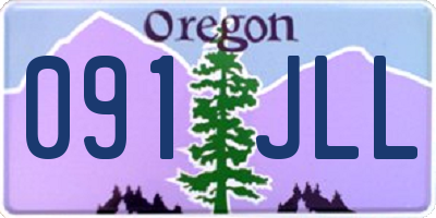 OR license plate 091JLL
