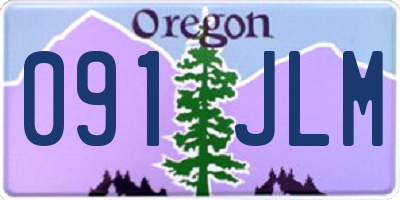 OR license plate 091JLM