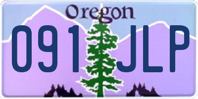 OR license plate 091JLP