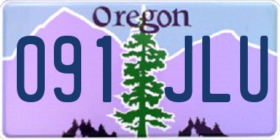 OR license plate 091JLU