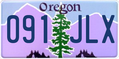 OR license plate 091JLX