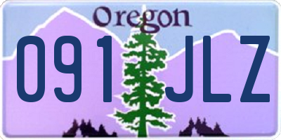 OR license plate 091JLZ