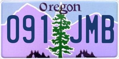 OR license plate 091JMB