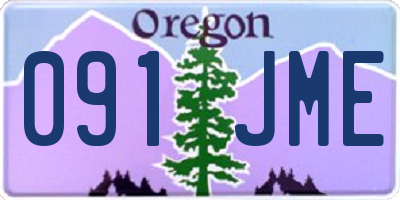 OR license plate 091JME