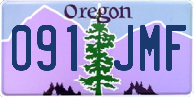 OR license plate 091JMF