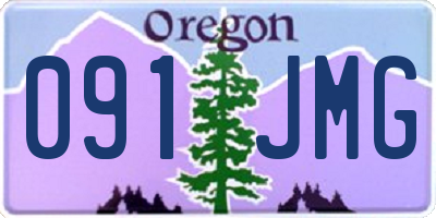 OR license plate 091JMG