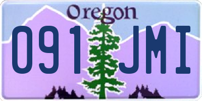 OR license plate 091JMI