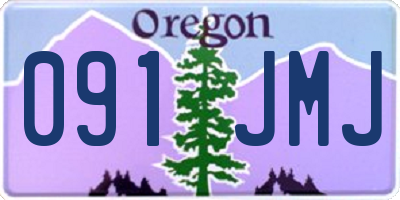 OR license plate 091JMJ