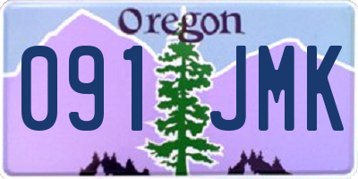 OR license plate 091JMK