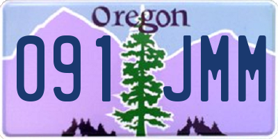 OR license plate 091JMM