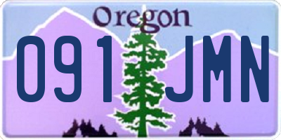 OR license plate 091JMN