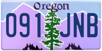 OR license plate 091JNB