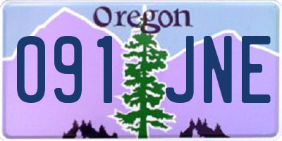 OR license plate 091JNE