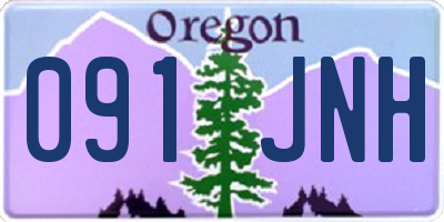 OR license plate 091JNH