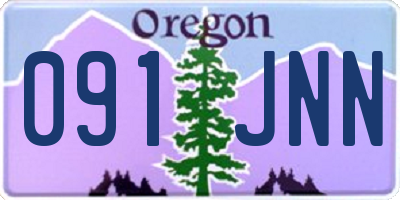 OR license plate 091JNN