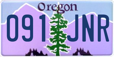 OR license plate 091JNR