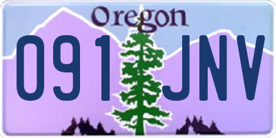 OR license plate 091JNV