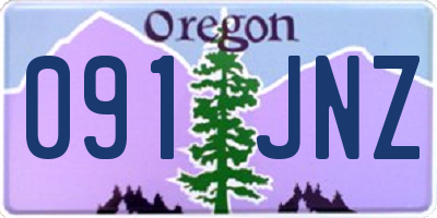OR license plate 091JNZ