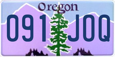 OR license plate 091JOQ