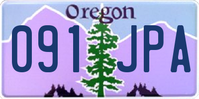 OR license plate 091JPA