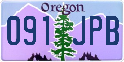 OR license plate 091JPB