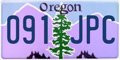 OR license plate 091JPC