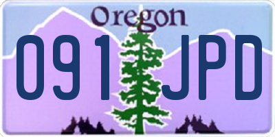OR license plate 091JPD