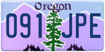 OR license plate 091JPE