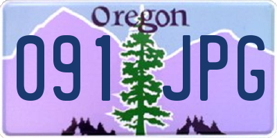 OR license plate 091JPG