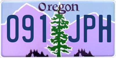 OR license plate 091JPH