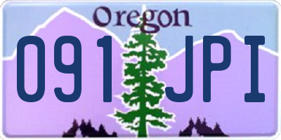 OR license plate 091JPI