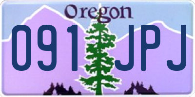 OR license plate 091JPJ