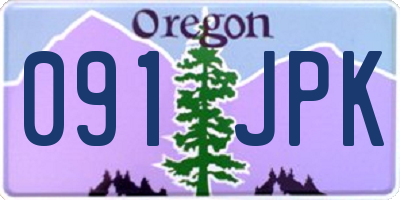 OR license plate 091JPK