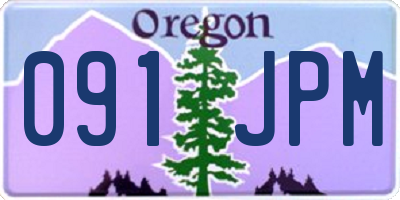 OR license plate 091JPM
