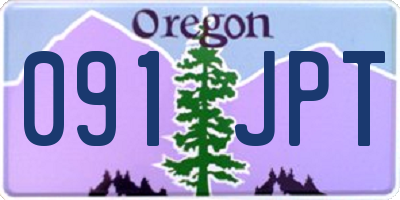 OR license plate 091JPT