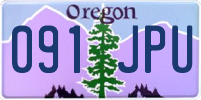 OR license plate 091JPU