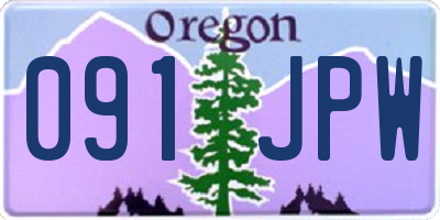 OR license plate 091JPW