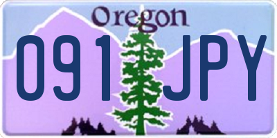 OR license plate 091JPY