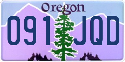 OR license plate 091JQD