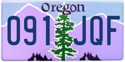OR license plate 091JQF